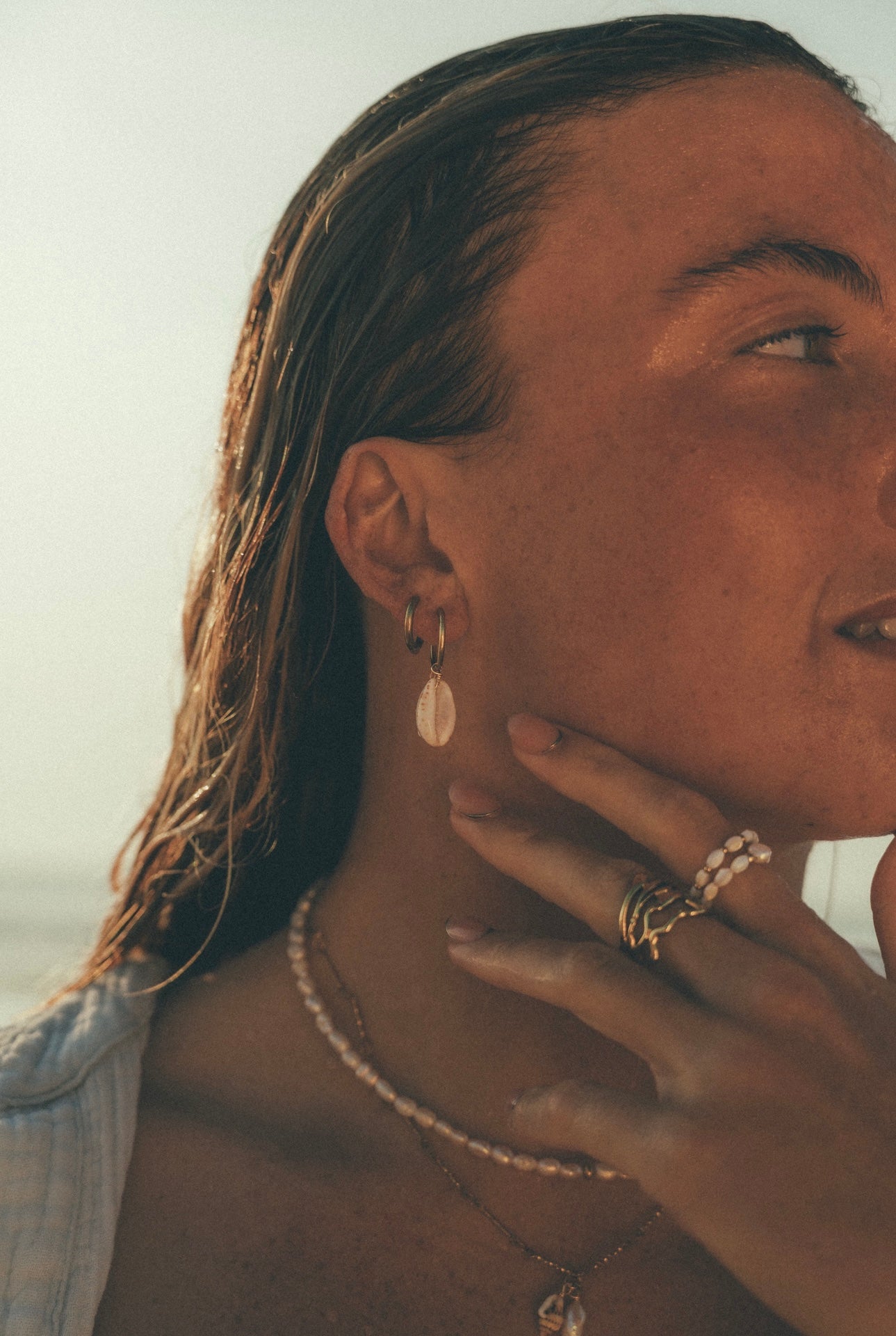 Boucles d'oreilles Cauri - Collection Tara