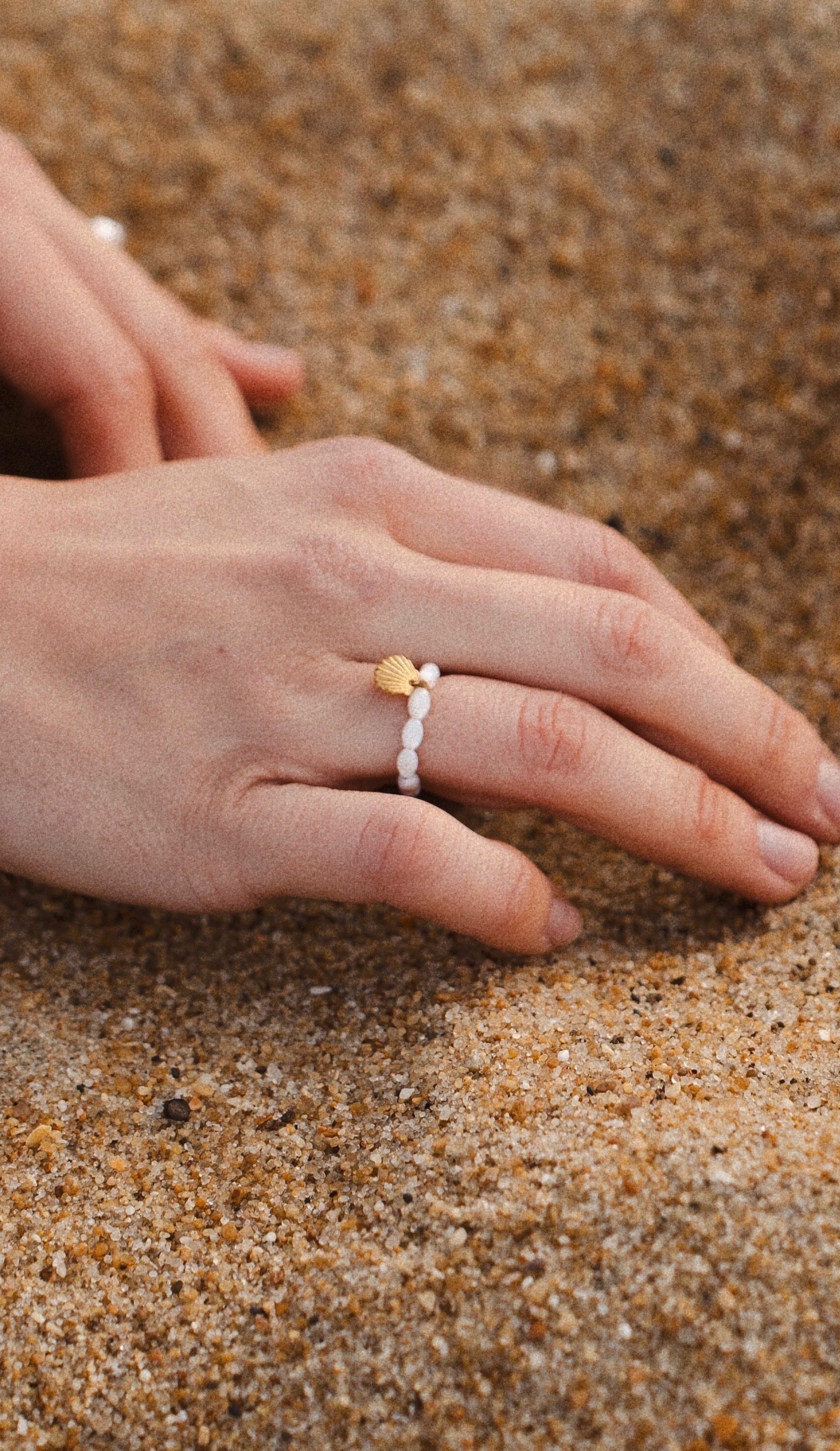 Bague élastique Coquillage